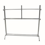 Мобильная подставка для ковриков на 30-40 шт.,160х35х160см.