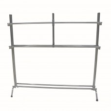 Мобильная подставка для ковриков на 30-40 шт.,160х35х160см.