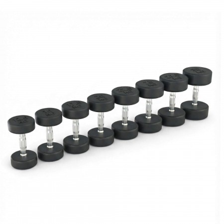 Ряд гантелей круглых UNIX Fit PRO обрезиненных от 12,5 до 30 кг Ряд гантелей круглых UNIX Fit PRO обрезиненных от 12,5 до 30 кг