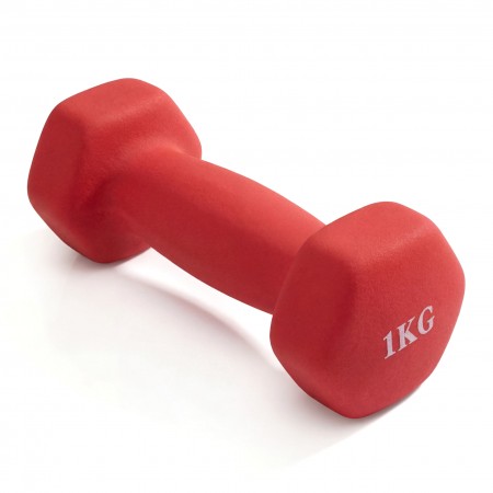 Гантель неразборная гексагональная неопрен 1 кг (красная) VictoryFit VF-DHN010-R Гантель неразборная гексагональная неопрен 1 кг (красная) VictoryFit VF-DHN010-R