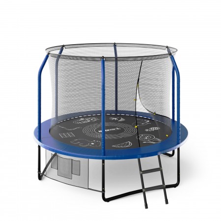Батут UNIX Line Премиальный с играми / Supreme Game 8 ft (244 см) синий Батут UNIX Line Премиальный с играми / Supreme Game 8 ft (244 см) синий