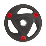 Диск 51 мм. NEO обрезиненный с 3-мя хватами 15 кг, VictoryFit VF-ST51150