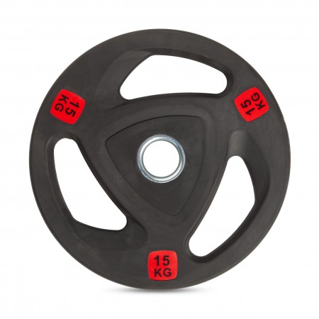 Диск 51 мм. NEO обрезиненный с 3-мя хватами 15 кг, VictoryFit VF-ST51150