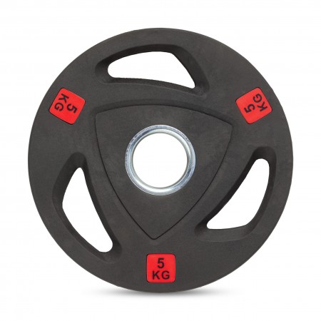 Диск 51 мм. NEO обрезиненный с 3-мя хватами 5 кг, VictoryFit VF-ST51050