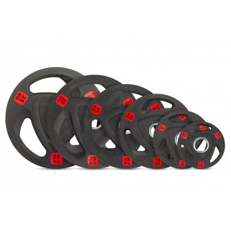 Диск 51 мм. NEO обрезиненный с 3-мя хватами 1,25 кг, VictoryFit VF-ST510125