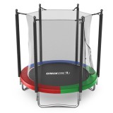 Батут UNIX Line Simple 6 ft (183 см) с внутренней защитной сеткой, цветной Батут UNIX Line Simple 6 ft (183 см) с внутренней защитной сеткой, цветной