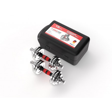 Набор гантелей UNIX Fit в кейсе 15 кг Набор гантелей UNIX Fit в кейсе 15 кг