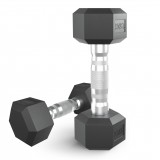 Гантель гексагональная UNIX Fit обрезиненная 2,5 кг, 2 шт. Гантель гексагональная UNIX Fit обрезиненная 2,5 кг, 2 шт.