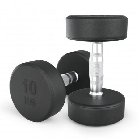 Гантель UNIX Fit PRO круглая обрезиненная 10 кг, 2 шт. Гантель UNIX Fit PRO круглая обрезиненная 10 кг, 2 шт.