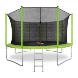 ARLAND Батут 14FT с внутренней страховочной сеткой и лестницей (Light green)