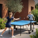 Теннисный стол UNIX Line для улицы компактный / Compact Outdoor 6 мм ACP, синий