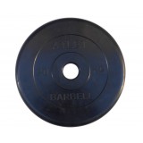 Диск обрезиненный, чёрного цвета, 51 мм, 25 кг  Atlet