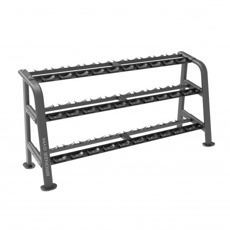 BRONZE GYM BR-1027 Стойка для гантелей (15 пар)