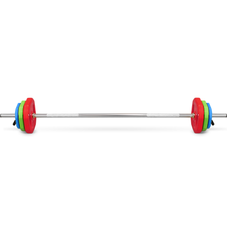 Штанга для аэробики BRONZE GYM БОДИПАМП(гриф,весовые диски 2x1,25кг,2x2,5кг,2x5кг,пара замков)