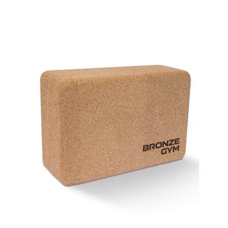Блок для йоги BRONZE GYM, 23х15х7,5 см.,пробка Блок для йоги BRONZE GYM, 23х15х7,5 см.,пробка