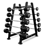 Набор обрезиненных штанг BRONZE GYM, 10-55 кг - 10 шт, шаг 5 кг
