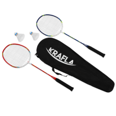 KRAFLA Comfort 200 Набор для бадминтона: ракетка (2 шт), волан (2 шт),