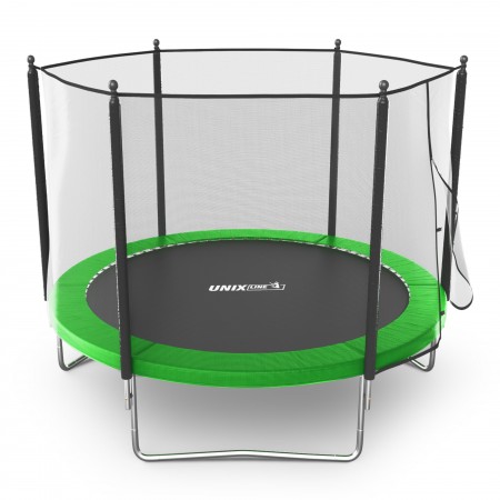 Батут UNIX Line Simple 10 ft (305 см) с внешней защитной сеткой, зеленый Батут UNIX Line Simple 10 ft (305 см) с внешней защитной сеткой, зеленый