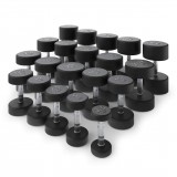 Ряд гантелей круглых UNIX Fit обрезиненные от 2,5 до 50 кг