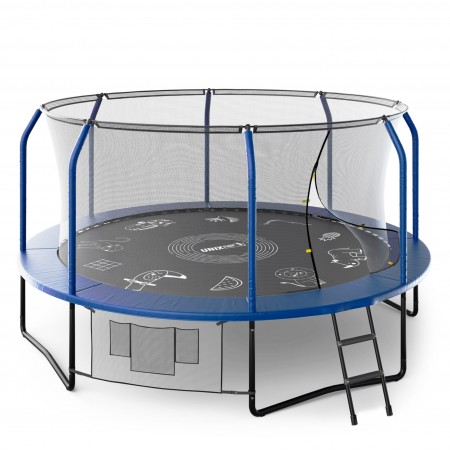 Батут UNIX Line Премиальный с играми / Supreme Game 14 ft (427 см) синий Батут UNIX Line Премиальный с играми / Supreme Game 14 ft (427 см) синий
