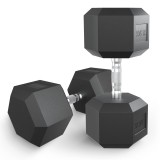 Гантель гексагональная UNIX Fit обрезиненная 32,5 кг / шт. Гантель гексагональная UNIX Fit обрезиненная 32,5 кг / шт.