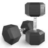 Гантель гексагональная UNIX Fit обрезиненная 27,5 кг / шт. Гантель гексагональная UNIX Fit обрезиненная 27,5 кг / шт.