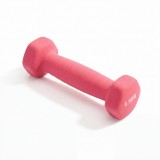 Гантель неразборная гексагональная неопрен  0,5 кг (розовая) VictoryFit VF-DHN005