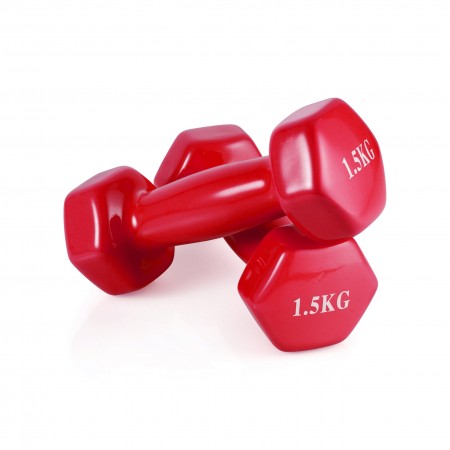 Гантель неразборная 1,5 кг. винил (2 штуки) VictoryFit VF-DV015-2 Гантель неразборная 1,5 кг. винил (2 штуки) VictoryFit VF-DV015-2