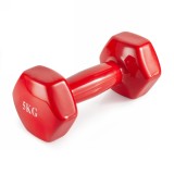 Гантель неразборная 5 кг. винил VictoryFit VF-DV050