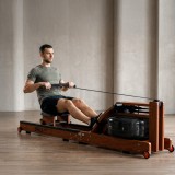 Гребной тренажер UNIX Fit тёмное дерево / Wood Rower Dark