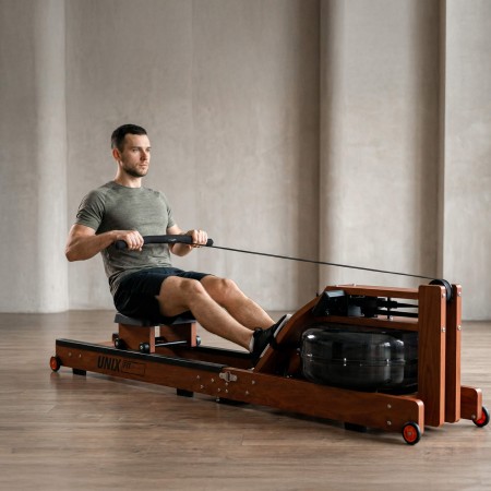 Гребной тренажер UNIX Fit тёмное дерево / Wood Rower Dark Гребной тренажер UNIX Fit тёмное дерево / Wood Rower Dark
