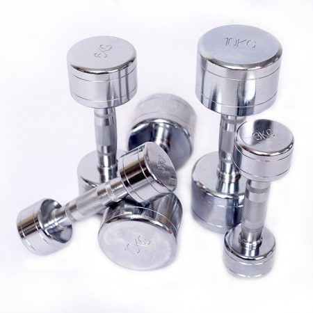 Гантель хром 8 кг (2 штуки) VictoryFit VF-CR080-2 Гантель хром 8 кг (2 штуки) VictoryFit VF-CR080-2