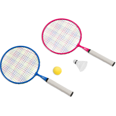 Набор для бадминтона с ракетками KRAFLA FUN200 (2шт), воланом и поролоновым мячом.