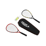 Набор для спидминтона KRAFLA S-SP500 с ракетками (2шт) и воланами (3шт) в чехле
