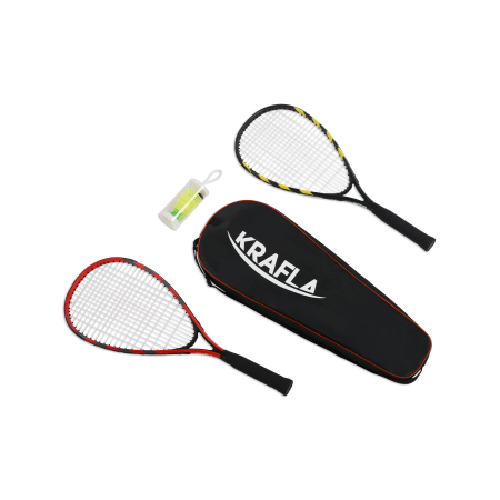 Набор для спидминтона KRAFLA S-SP500 с ракетками (2шт) и воланами (3шт) в чехле Набор для спидминтона KRAFLA S-SP500 с ракетками (2шт) и воланами (3шт) в чехле