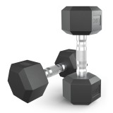 Гантель гексагональная UNIX Fit обрезиненная 7,5 кг, 2 шт. Гантель гексагональная UNIX Fit обрезиненная 7,5 кг, 2 шт.