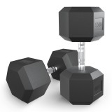 Гантель гексагональная UNIX Fit обрезиненная 40 кг / шт. Гантель гексагональная UNIX Fit обрезиненная 40 кг / шт.