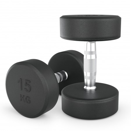 Гантель UNIX Fit PRO круглая обрезиненная 15 кг, 2 шт. Гантель UNIX Fit PRO круглая обрезиненная 15 кг, 2 шт.