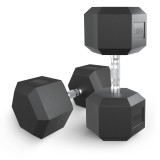 Гантель гексагональная UNIX Fit обрезиненная 45 кг / шт. Гантель гексагональная UNIX Fit обрезиненная 45 кг / шт.