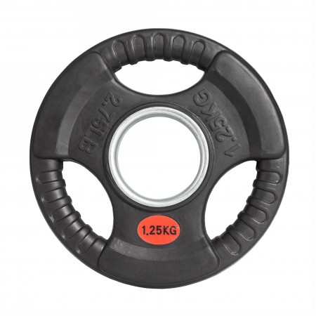 Диск 51 мм. обрезиненный с 3-мя хватами 1,25 кг, VictoryFit VF-S510125 Диск 51 мм. обрезиненный с 3-мя хватами 1,25 кг, VictoryFit VF-S510125