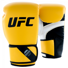 UFC Pro Fitness Перчатки тренировочные для спарринга желтые - 6 Oz