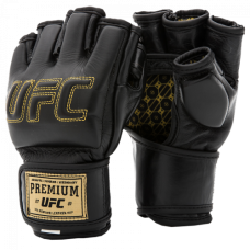 UFC Премиальные MMA тренировочные перчатки 6 унций чёрные L/XL