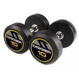 Комплект обрезиненных гантелей 10 пар от 2,5 до 25 кг HD51D2A-2,5-25