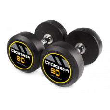 Комплект обрезиненных гантелей 5 пар от 27,5 до 37,5 кг HD51D2A-27,5-37,5