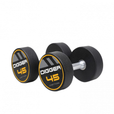 Комплект полиуретановых гантелей 5 пар от 37,5 до 47,5кг Hasttings Digger HD51D4C-37,5-47,5