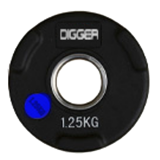 Диск олимпийский обрезиненный 3-х хватовый 1,25кг Hasttings Digger HD51C1C-1,25