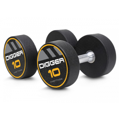 Комплект полиуретановых гантелей 10 пар от 2,5 до 25 кг Hasttings Digger HD51D4C-2,5-25