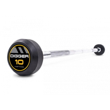 Комплект прямых фиксированных обрезиненных штанг 5 шт от 10 до 20кг