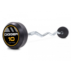 Комплект изогнутых фиксированных обрезиненных штанг 5 шт от 10 до 20кг