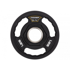 Диск олимпийский полиуретановый 3-х хватовый 1,25кг Hasttings Digger HD51C3A-1,25